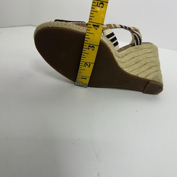 Cole Haan Women’s Size 7B Striped Espadrille Wedge Sandals - Picture 8 of 10